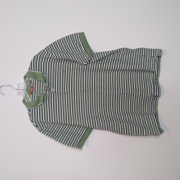 Izod Striped Polo Shirt - Picture 1 of 4